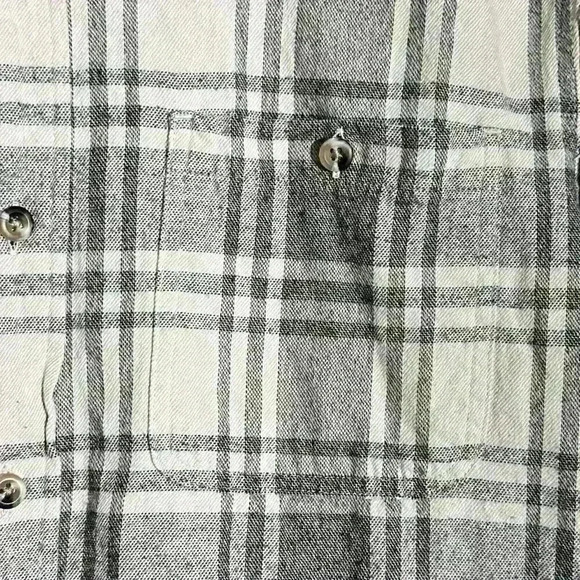 RED HEAD Men's Size L Collar Button Down Long Sleeve Flannel Shirt 100% Cotton - Picture 4 of 8